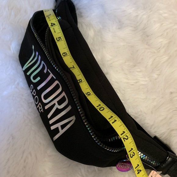 VICTORIA SECRET SPORT black Fanny Belt zippered bag NWT - Picture 9 of 9